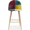 Tabouret Rembourré en Patchwork - Style Scandinave - Evelyne image 7