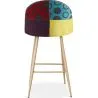 Tabouret Rembourré en Patchwork - Style Scandinave - Evelyne image 7