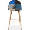 Tabouret Rembourré en Patchwork - Style Scandinave - Evelyne image 7