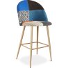 Tabouret Rembourré en Patchwork - Style Scandinave - Evelyne image 7