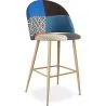 Tabouret Rembourré en Patchwork - Style Scandinave - Evelyne image 7