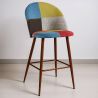 Tabouret Rembourré en Patchwork - Style Scandinave - Simona image 7