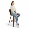 Tabouret Rembourré en Patchwork - Style Scandinave - Ray image 7