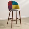 Tabouret Rembourré en Patchwork - Style Scandinave - Ray image 7
