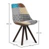 Chaise de Salle à Manger - Revêtement Patchwork - Patty image 7