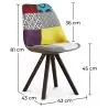 Chaise de Salle à Manger - Revêtement Patchwork -Ray image 7