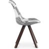 Chaise de salle à manger - Tapissée en Patchwork - Noir et Blanc - Denisse image 7