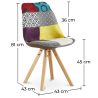 Chaise de Salle à Manger - Revêtement Patchwork - Ray image 7