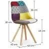 Chaise de Salle à Manger - Revêtement Patchwork - Ray image 7