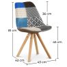 Chaise de Salle à Manger - Revêtement Patchwork - Pixi  image 7