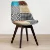 Chaise de Salle à Manger - Revêtement Patchwork - Patty  image 7