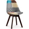 Chaise de Salle à Manger - Revêtement Patchwork - Patty  image 7