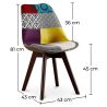 Chaise de Salle à Manger - Revêtement Patchwork - Ray image 7