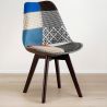 Chaise de Salle à Manger - Revêtement Patchwork - Pixi image 7