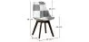 Chaise de salle à manger - tapissée en patchwork noir et blanc - Nouvelle édition - Sam image 7