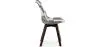 Chaise de salle à manger - tapissée en patchwork noir et blanc - Nouvelle édition - Sam image 7