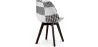 Chaise de salle à manger - tapissée en patchwork noir et blanc - Nouvelle édition - Sam image 7