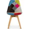 Chaise de Salle à Manger - Revêtement Patchwork - Simona image 7