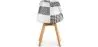 Chaise de salle à manger - Tapisserie patchwork noir et blanc - Nouvelle édition - Sam image 7