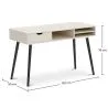 Bureau en Bois avec Tiroir - Design Scandinave - Beckett image 7