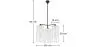 Lampe de plafond en cristal - Lampe suspendue - 3 bras - Reg image 7