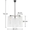 Lampe de plafond en cristal - Lampe suspendue - 3 bras - Reg image 7