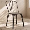 Chaise de salle à manger - Design industriel - Bois et métal - Lillor image 7