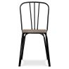 Chaise de salle à manger - Design industriel - Bois et métal - Lillor image 7