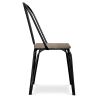 Chaise de salle à manger - Design industriel - Bois et métal - Lillor image 7