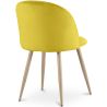 Chaise de salle à manger - Tapissée de velours - Style scandinave - Evelyne image 7