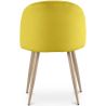 Chaise de salle à manger - Tapissée de velours - Style scandinave - Evelyne image 7