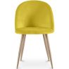 Chaise de salle à manger - Tapissée de velours - Style scandinave - Evelyne image 7