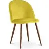 Chaise de salle à manger - Tapissée de velours - Design scandinave - Evelyne image 7