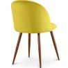 Chaise de salle à manger - Tapissée de velours - Design scandinave - Evelyne image 7