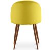 Chaise de salle à manger - Tapissée de velours - Design scandinave - Evelyne image 7