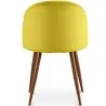Chaise de salle à manger - Tapissée de velours - Design scandinave - Evelyne image 7