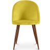 Chaise de salle à manger - Tapissée de velours - Design scandinave - Evelyne image 7