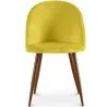 Chaise de salle à manger - Tapissée de velours - Design scandinave - Evelyne image 7