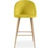 Tabouret tapissé en velours - Design scandinave - Evelyne image 7