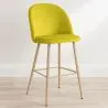 Tabouret tapissé en velours - Design scandinave - Evelyne image 7