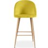 Tabouret tapissé en velours - Design scandinave - Evelyne image 7