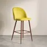 Tabouret tapissé en velours - Design scandinave - Evelyne image 7