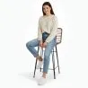 Tabouret de bar en osier - Boho Bali Design -65cm - Catori image 7