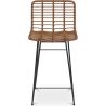 Tabouret de bar en osier - Boho Bali Design -65cm - Catori image 7