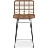 Tabouret de bar en osier - Boho Bali Design -65cm - Catori image 7