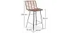 Tabouret de bar en rotin avec dossier - Boho Bali Design - 75cm - Catori image 7