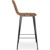 Tabouret de bar en rotin avec dossier - Boho Bali Design - 75cm - Catori image 7