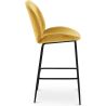 Tabouret en velours avec dossier - Design rétro - Elias image 7