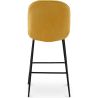 Tabouret en velours avec dossier - Design rétro - Elias image 7