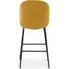 Tabouret en velours avec dossier - Design rétro - Elias image 7